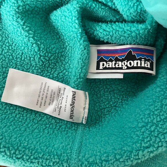 PATAGONIA  Kid's Tidal Teal Better Sweater Jacket Size XL (14) - Picture 1 of 5